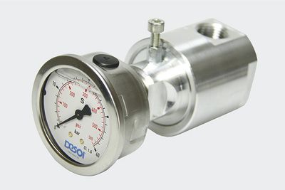 Aluminium pressure gauge unit 